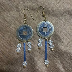 Chinese porcelain earrings